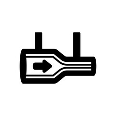 Obraz premium Fluid Dynamics Glyph Icon, Vector illustration