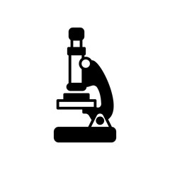 Microscope Glyph Icon, Vector illustration