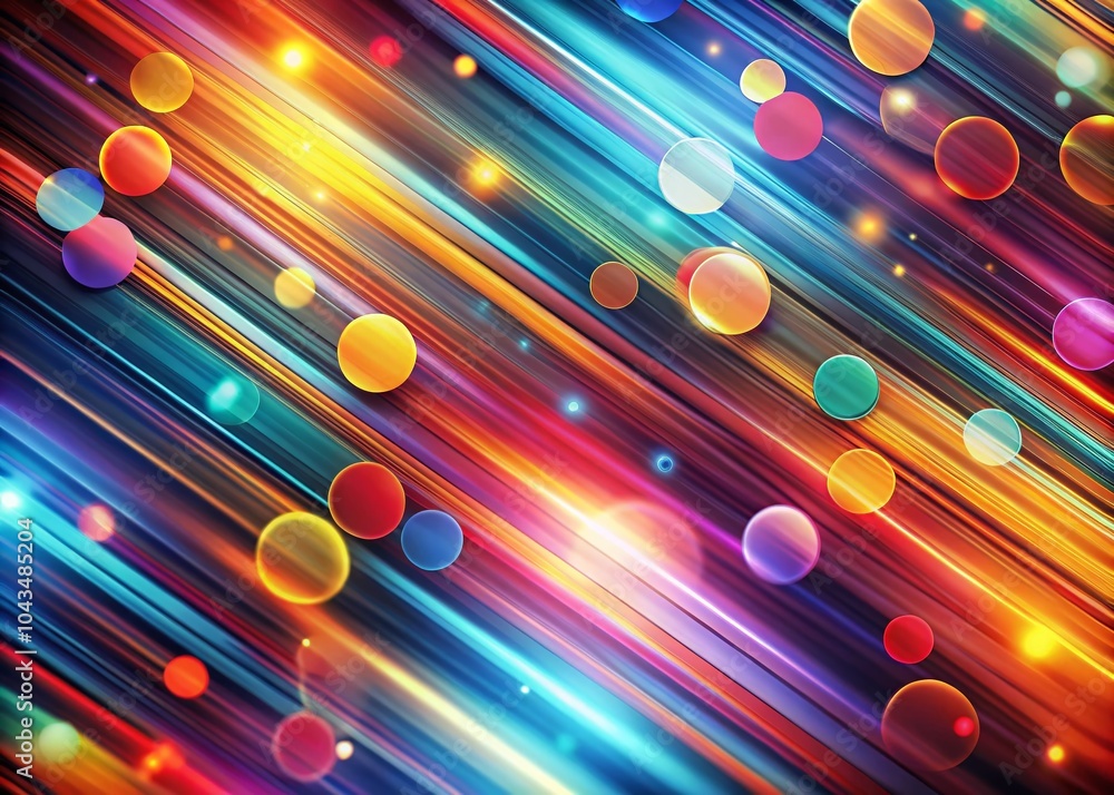 Poster abstract lines pattern with bokeh effect for modern design and backgrounds