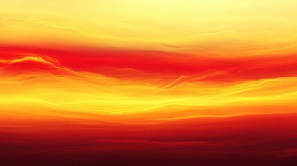 Obraz premium An energetic background showcasing bold gradient blends of red, orange, and yellow, simulating a fiery sunset or sunrise
