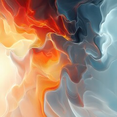 Obraz premium Abstract Fire and Ice