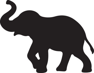 elephant vector silhouette 