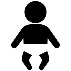 赤ちゃんピクトグラムイラスト