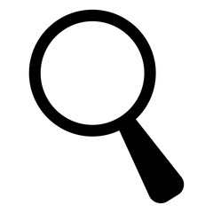 Magnifying glass icon. Search, analityc icon. Transparent background.