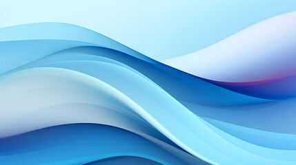 Obraz premium Soft Gradient Waves in Light Blue Tones