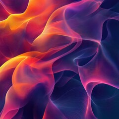 Obraz premium Abstract Swirls of Neon Light