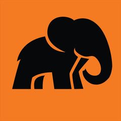 silhouette of elephant