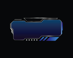 Abstract futuristic frame hud ui technology vector