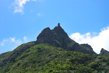 Mauritius island. Mount Pieter Both. The most amazing mountain on the island.