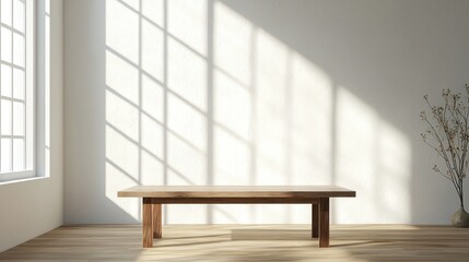 Empty Table in Living Room