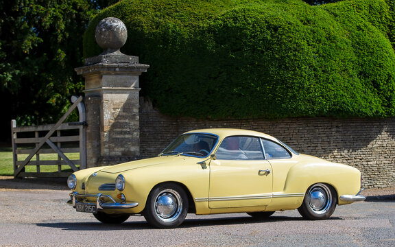1965 yellow Volkswagen Kharman ghia car