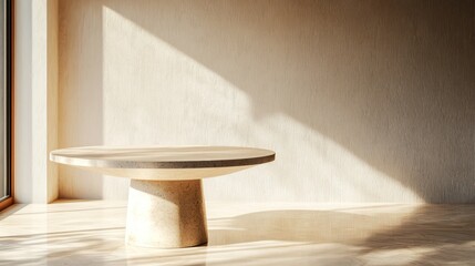 Living Room with Stylish Table for Backdrop