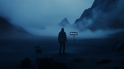 4K minimalistic design featuring categorized words: "Reward"