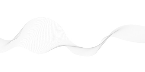 Abstract Gray wavy business and banner curve line background. Digital future technology concept. Line art striped graphic template, banner background. Vector illustration.

