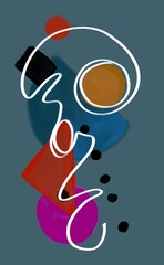 Abstract image for printing - digital painting © Cubitron