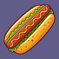 hot dog illustration