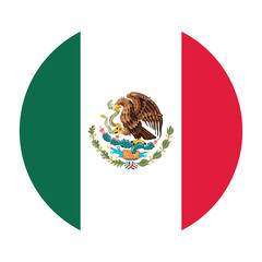 circle mexico flag vector
