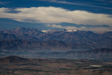 Landscape of old mining center, near Ovalle, Chile