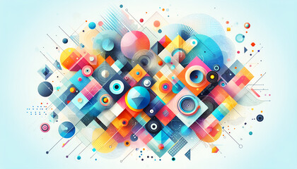 Obraz premium Geometric Vortex Art