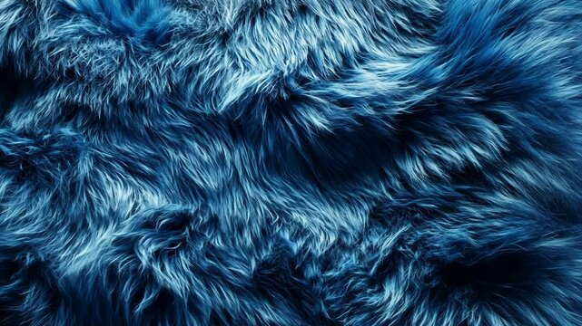 A close-up shot of soft, blue fur
