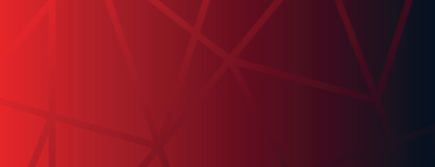 Abstract red background. Background a red to black transition with subtle geometric lines. Red dominates the background. Vector design. Gradient network pattern background. Red background vector.