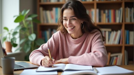 A student or freelancer working remotely.