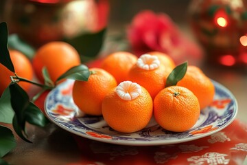 Vibrant Mandarin Oranges for CNY Celebration