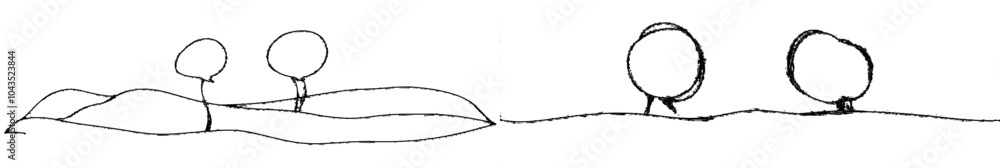 Aufkleber graphite drawing of speech communication in one line. this is a modern illustration made with one li