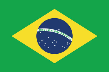 Brazil flag vector