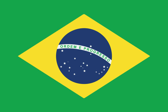 Brazil flag vector
