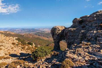Beautiful mountain view from Tunisia