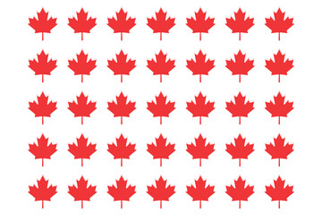 pattern maple leaves