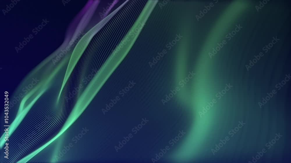 Aufkleber abstract seamless loop background waves of light and color beautifully captures vibrant hues and flo