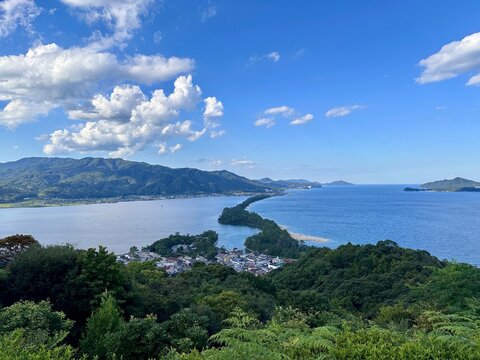 View of Amanohashidate, one of the Three Most Scenic Spots of Japan