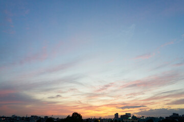 Fototapeta premium 秋の夕日