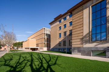 Obraz premium Modern university campus with innovative architecture