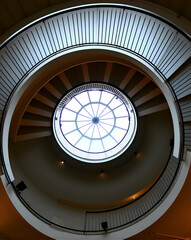 Fototapeta premium spiral staircase in the church of st nicholas