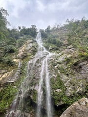 waterfall in the mountains