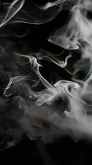 Fototapeta premium Smoke on Black Background