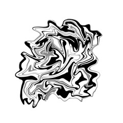 Abstract monochrome marble liquid paint stain