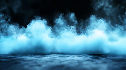 Smoke on Black Background