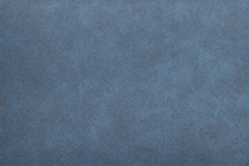 Mid wash blue denim fabric with slight distressing and visible whiskering, Ai Generated