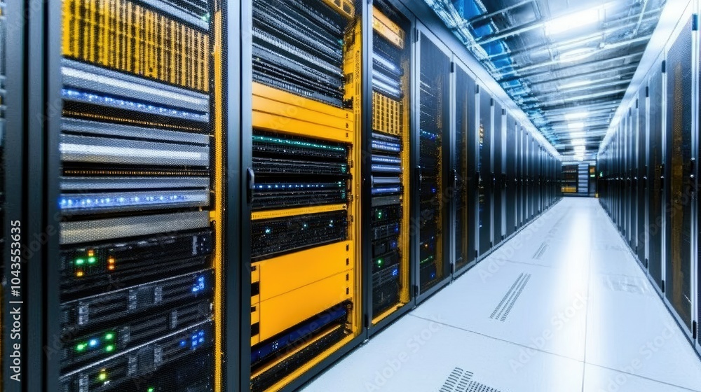 Poster data center with cooling power backup systems