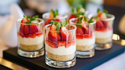 Strawberry Cheesecake Verrine Delight