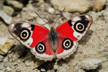 Apollo Butterfly - Rare Beautiful Butterfly Species in Stunning Red Color