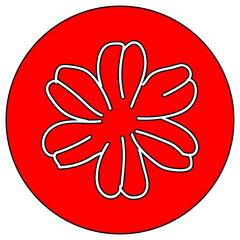 Naklejka premium flower
