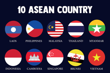 circle asian country flag
