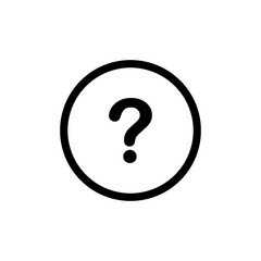 Fototapeta premium Question icon vector. Simple illustration for web or mobile app