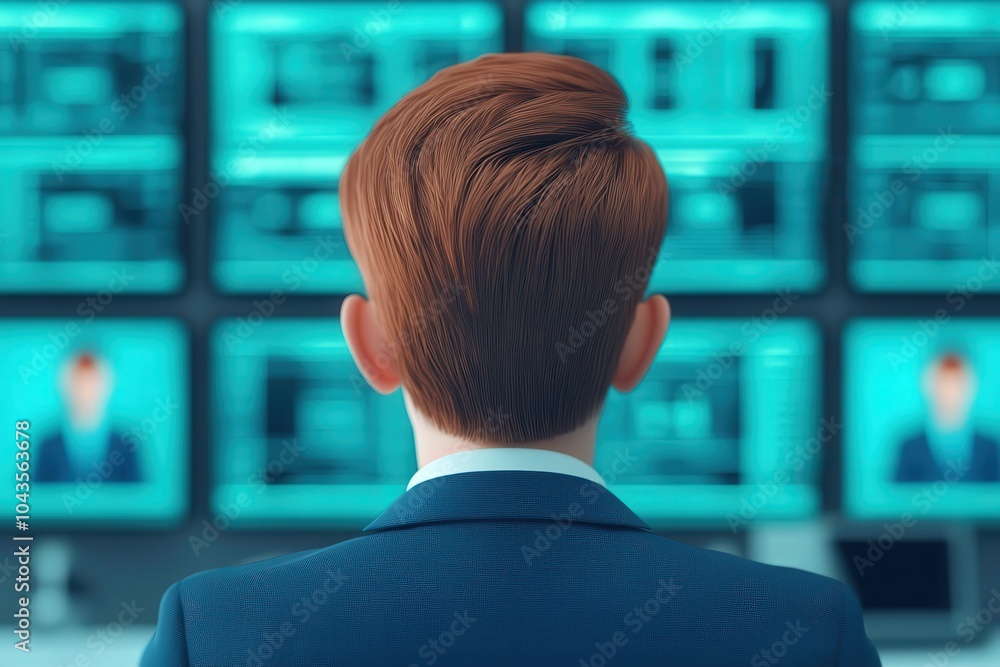 Poster monitoring technology trends a business professional's perspective on data analysis and insights