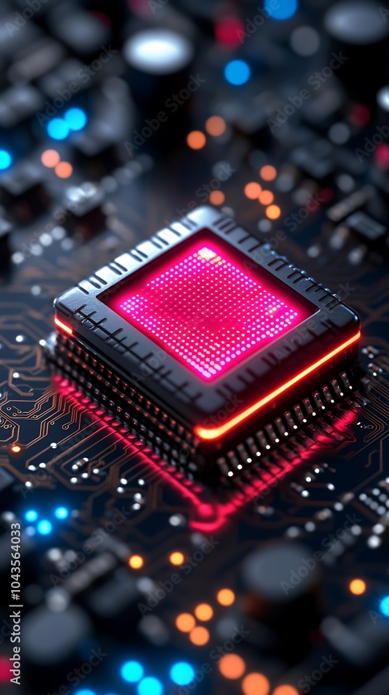 Poster close-up of intertwined circuit board components